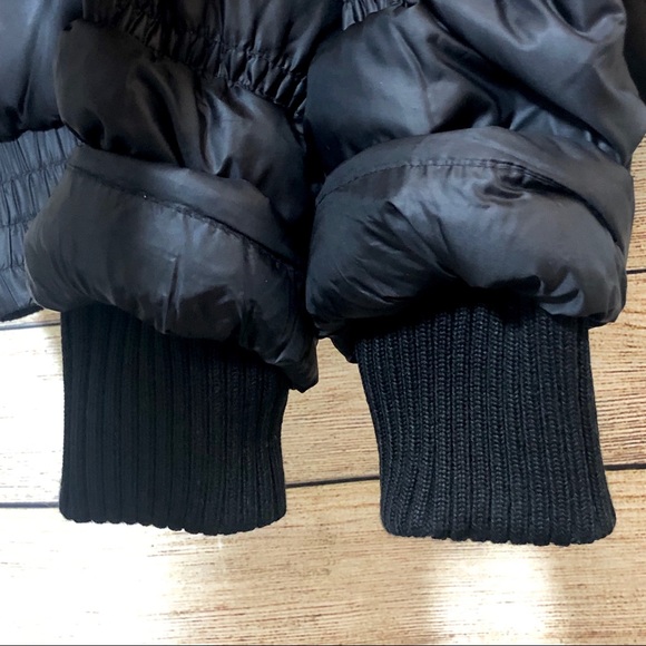 BCBG Motto Black Jacket Puffer Feather Down Med - Picture 7 of 8